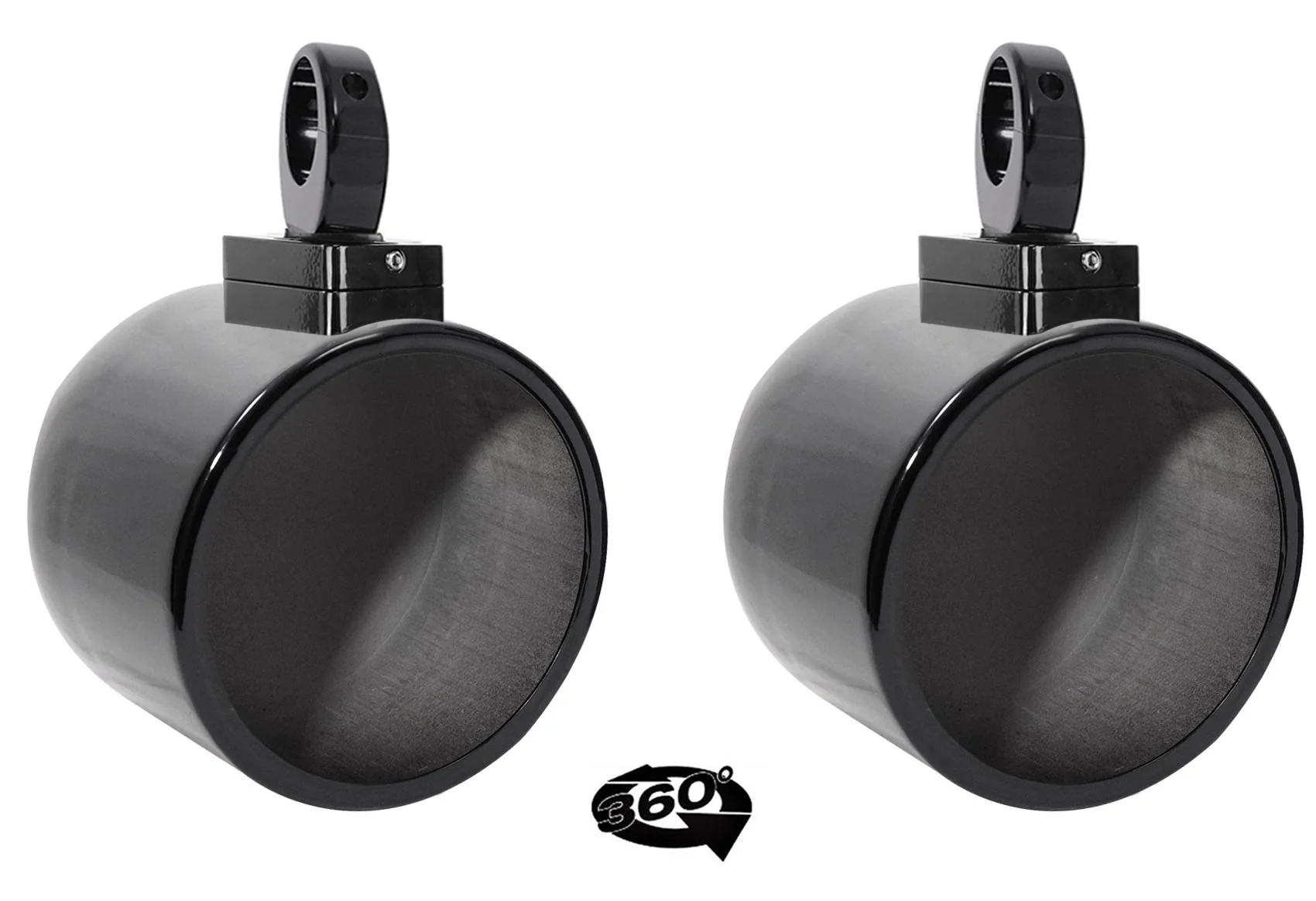 MAC90B 8" Black Speaker Pods + MAC360B Swivel Bundle - Image 2