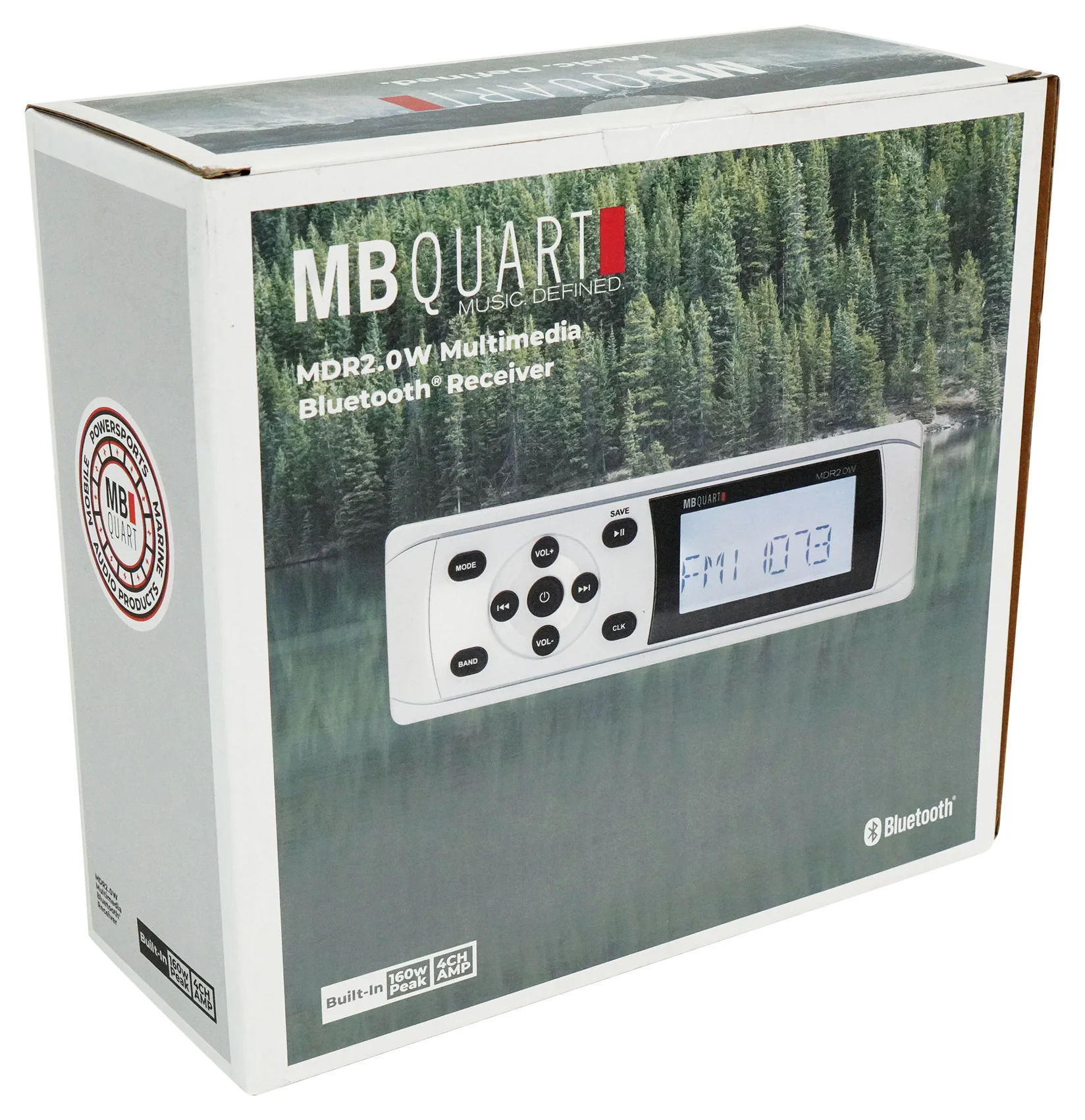 MB QUART MDR2.0W Marine Boat AM/FM Bluetooth Receiver+4) Rockville 6.5" Speakers - Image 13