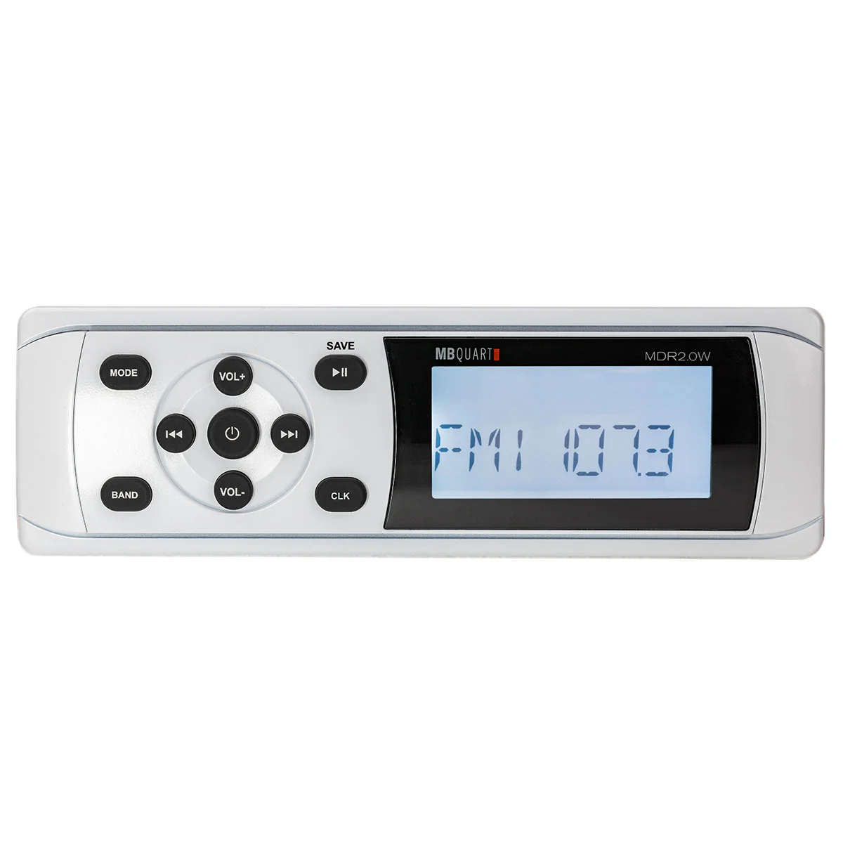 MB QUART MDR2.0W Marine Boat AM/FM Receiver w/Bluetooth+4) Rockville 8" Speakers - Image 5