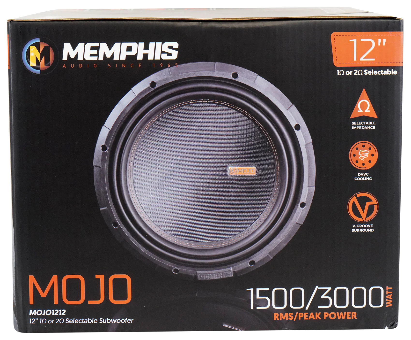 Memphis Audio MOJO 1212 12" 3000w Competition Subwoofer+Vented Sub Box Enclosure - Image 6