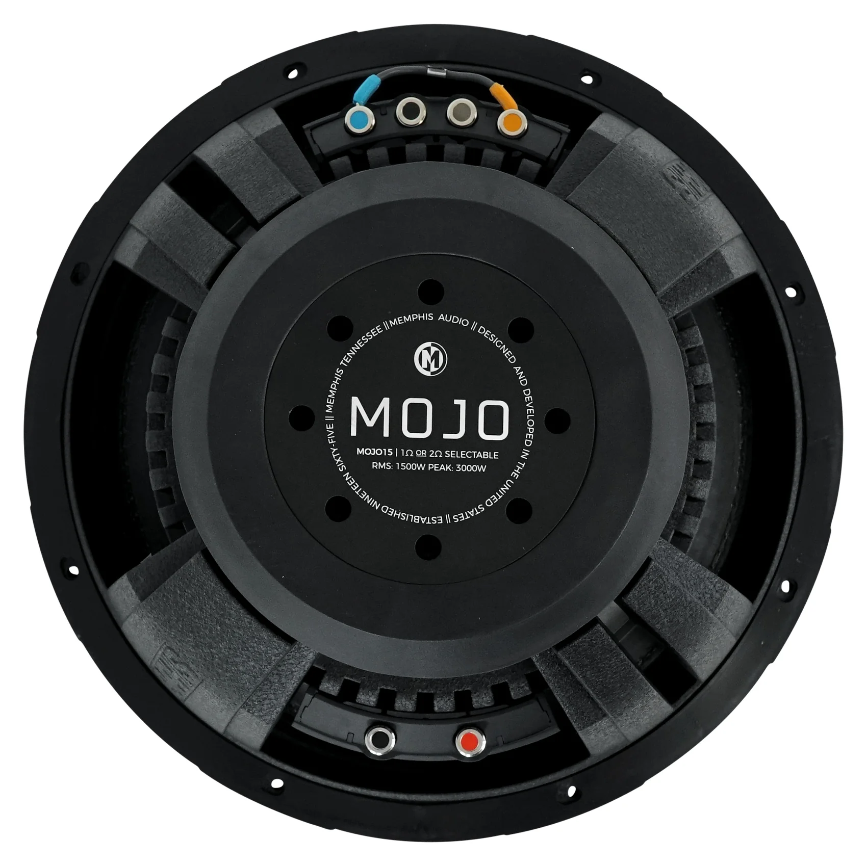 Memphis Audio MOJO 1512 15" 3000w Car Subwoofer+Vented Sub Box+Amplifier+Amp Kit - Image 26