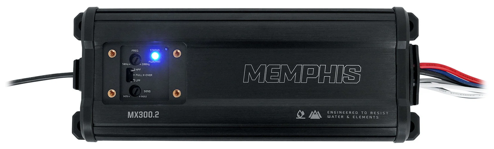 Memphis Audio MX300.2 300W 2 Channel ATV UTV Amplifier+5.25" LED Tower Speakers - Image 13