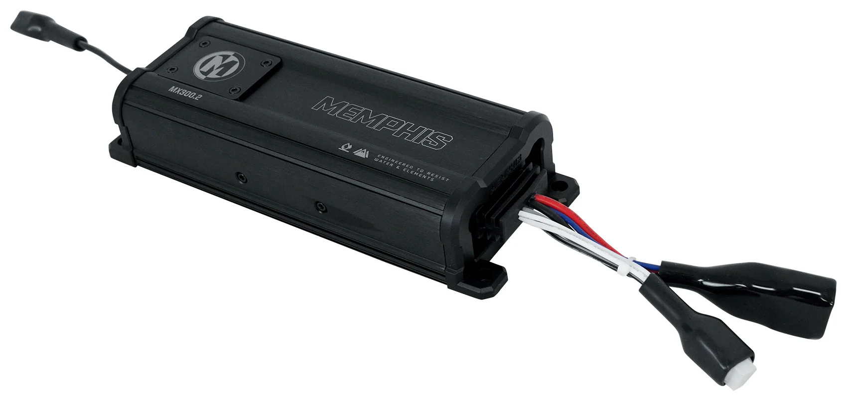 Memphis Audio MX300.2 300W 2 Channel ATV UTV Amplifier+5.25" LED Tower Speakers - Image 8