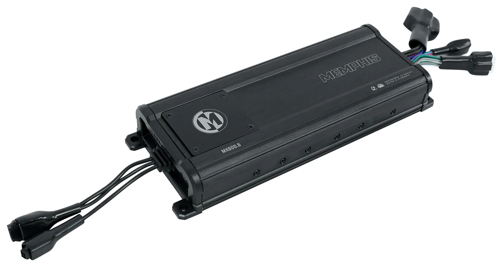 Memphis Audio MX600.6 600w RMS 6 Channel UTV ATV Amplifier+Amp Wire Kit - Image 2