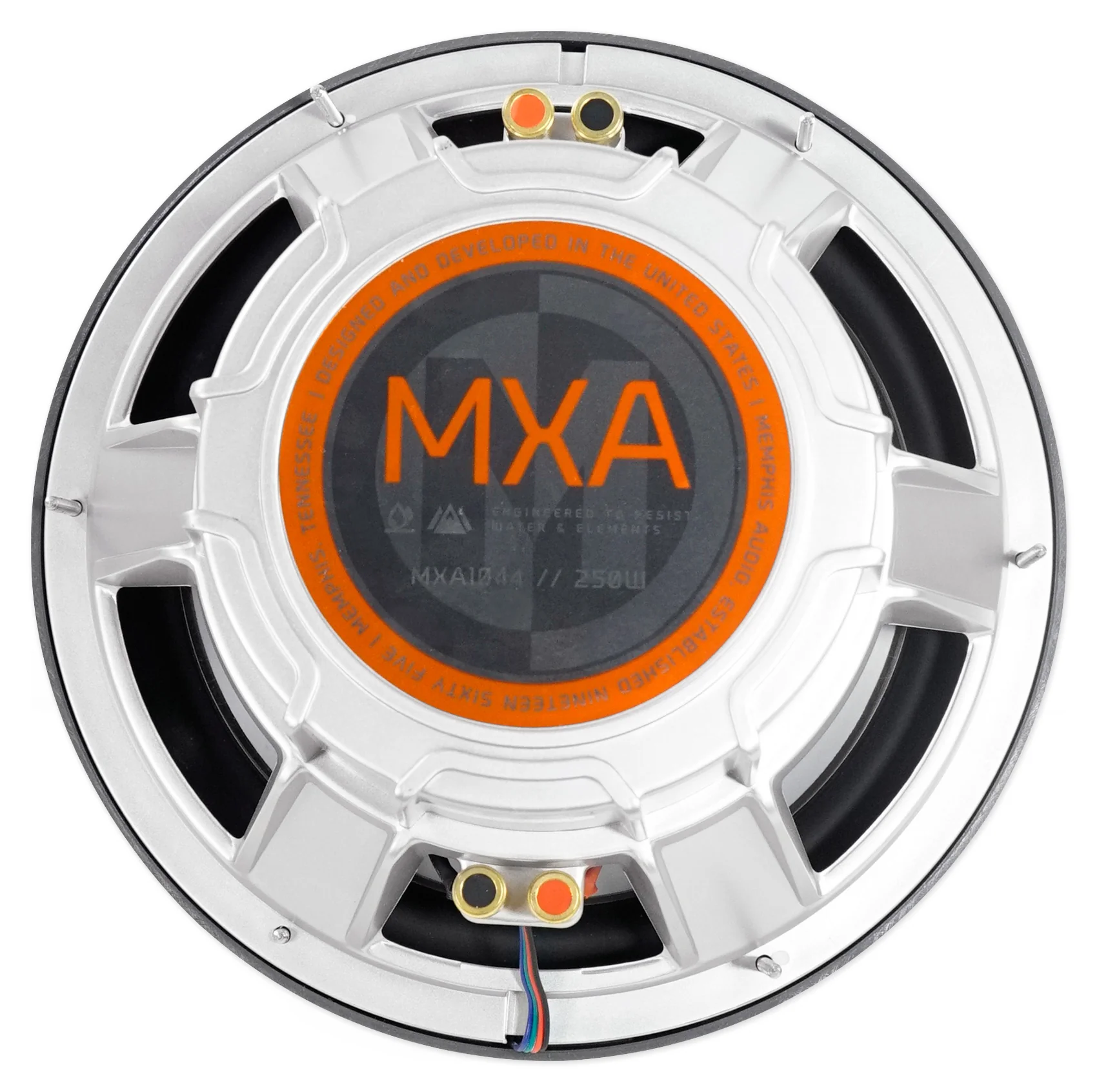 Memphis Audio MXA1044 10" 500w LED Marine Boat Subwoofer+Mono Amplifier+Amp Kit - Image 8