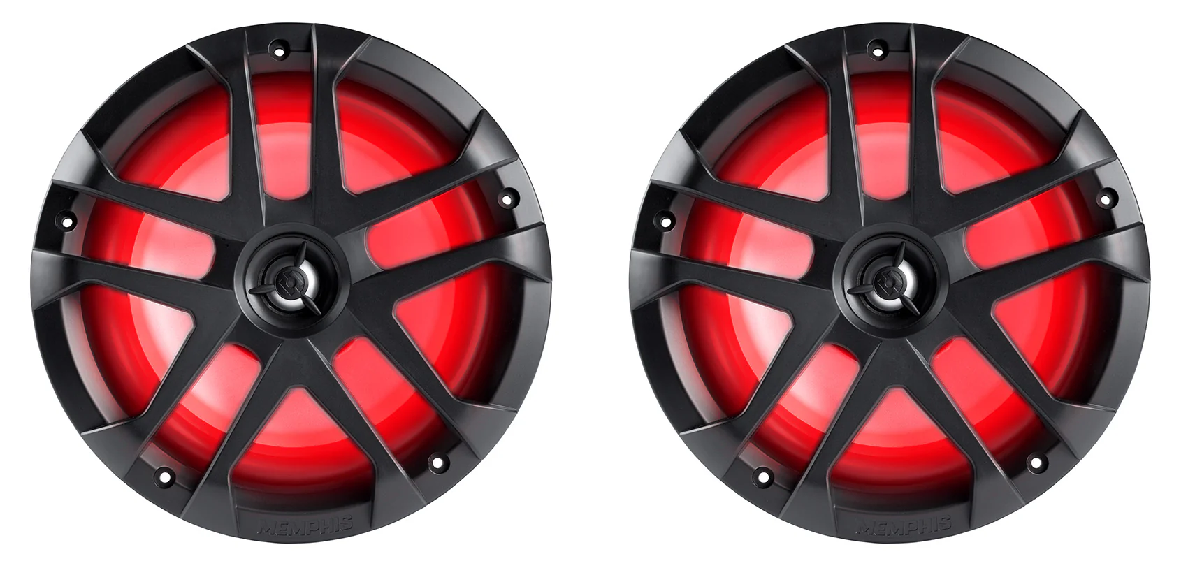 2) Memphis Audio MXA80L 120w 8" Marine Boat White Wakeboard Tower Speakers w/LED - Image 15