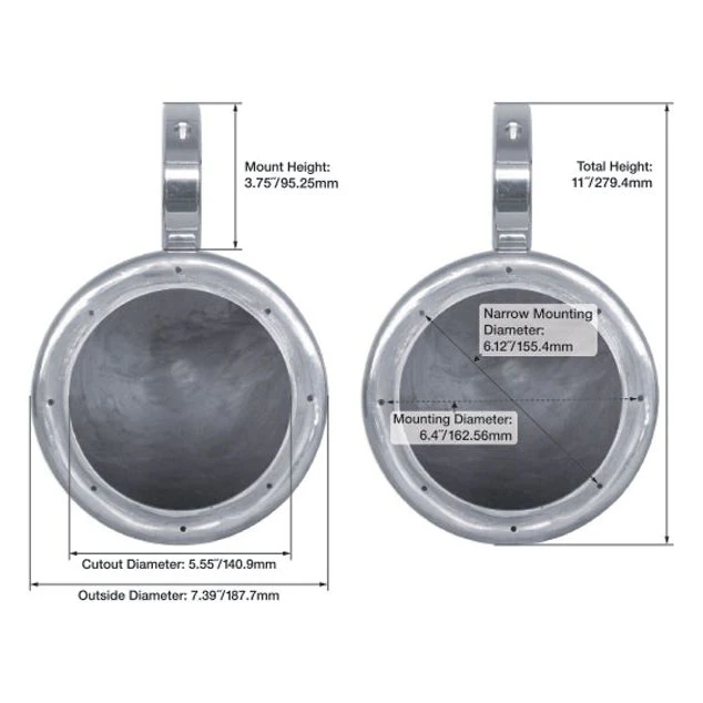 (2) MB QUART NF1-116 6.5" 80 Watt Marine Wakeboard Tower Speakers For Boat - Image 10