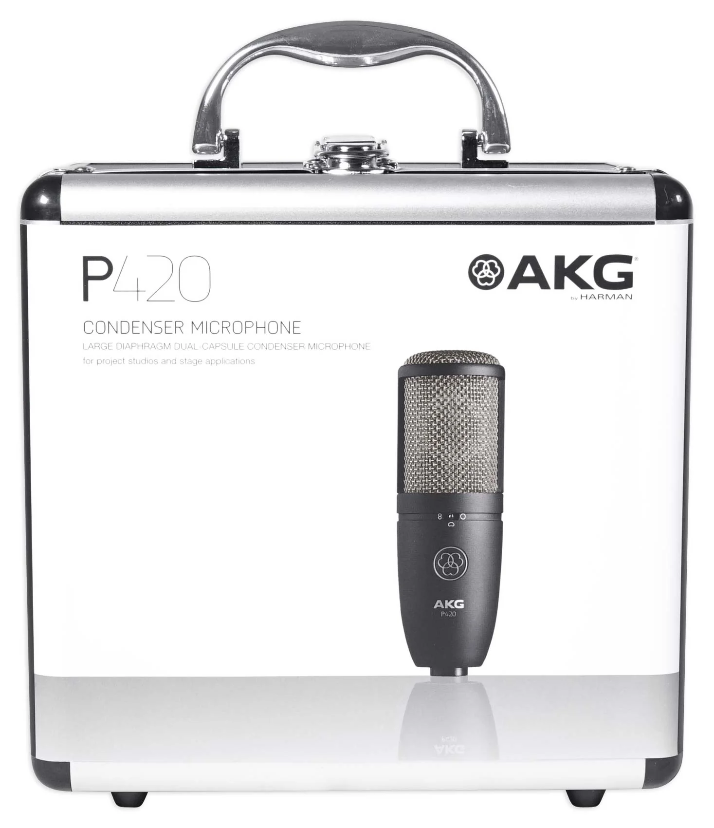 AKG P420 Studio Condenser Recording Podcasting Microphone+Shockmount+Boom Stand - Image 13