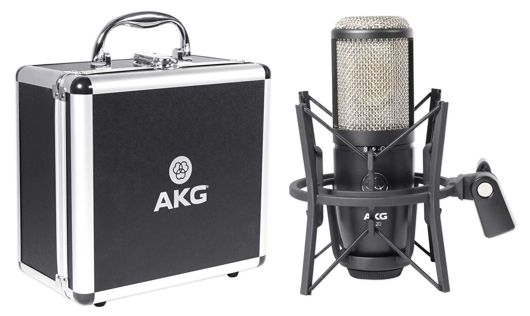 AKG P420 Studio Condenser Recording Podcasting Microphone+Shockmount+Boom Stand - Image 7
