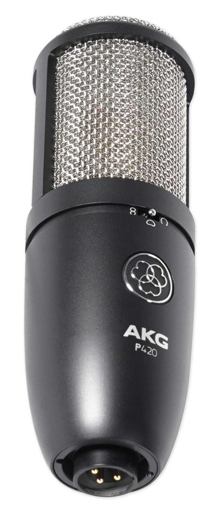 AKG P420 Studio Condenser Recording Podcasting Microphone+Foam Isolation Shield - Image 4
