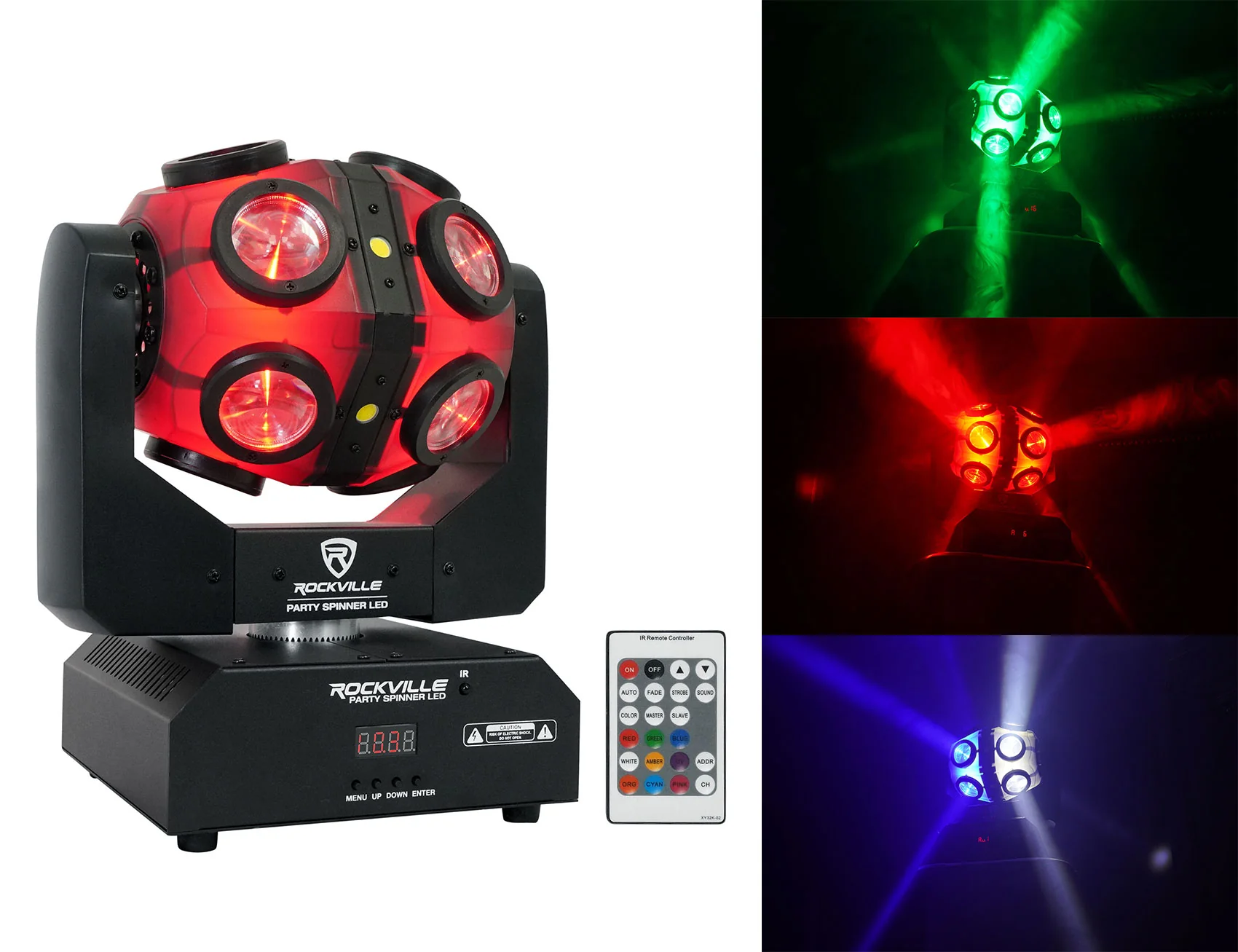 Party Spinner LED + ROCKFORCE 192 DMX Controller Bundle - Image 14