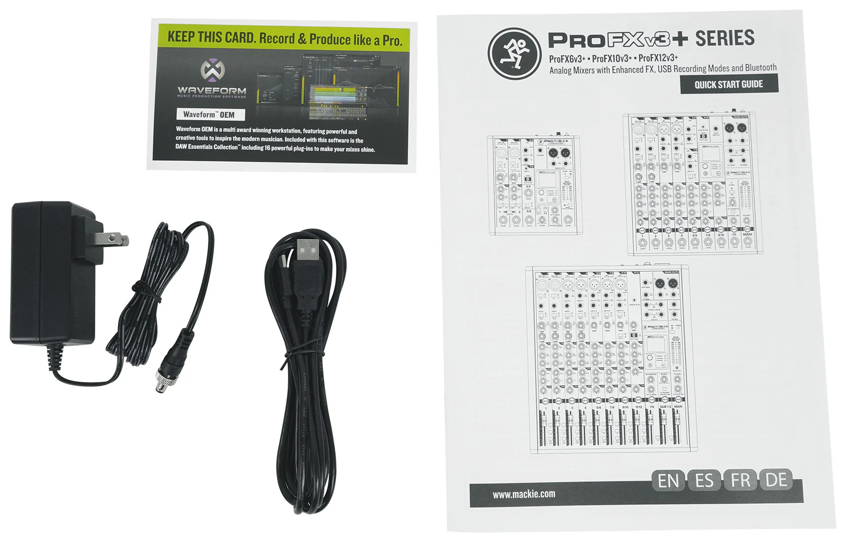 Mackie ProFX10v3+ 10-Channel Pro Effects Mixer w/USB ProFX10 v3 + Power Strip - Image 2