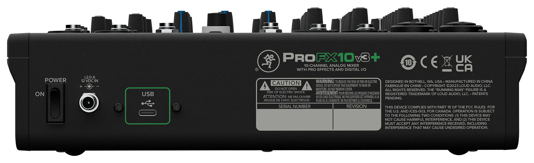 Mackie ProFX10v3+ 10-Channel Enhanced Effects Mixer w/USB+(3) Mics ProFX10 v3+ - Image 14