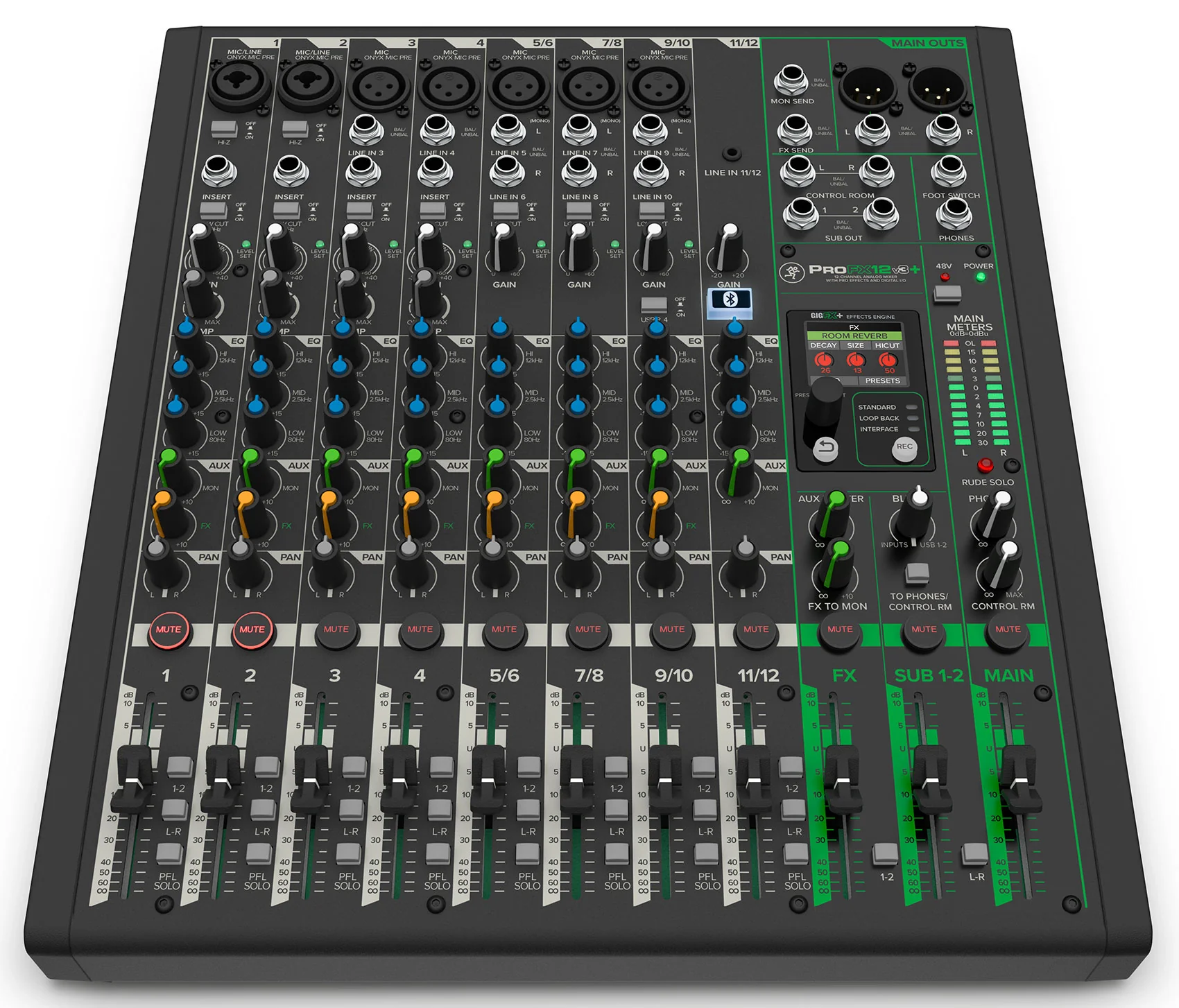 Mackie ProFX12v3+ 12-Ch. Mixer w/Enhanced FX/USB Recording/Bluetooth+XLR Cables - Image 4