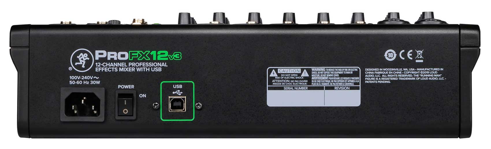 Mackie ProFX12v3 12-Channel Effects Mixer w/USB+7 Piece Drum Mic Kit ProFX12 v3 - Image 9