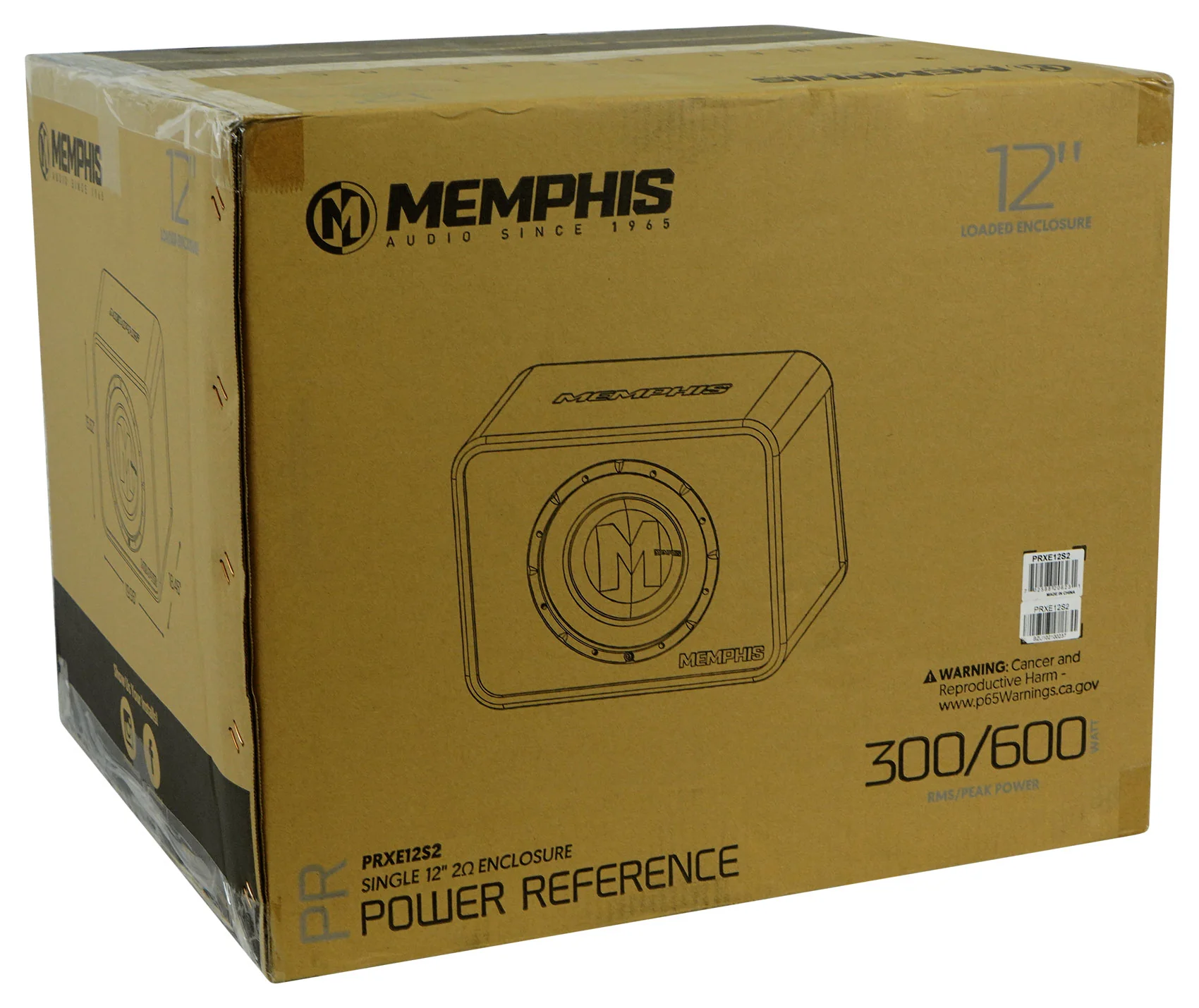 Memphis Audio PRXE12S2 600w 12" Subwoofer+Sub Box Enclosure+Amplifier+Amp Kit - Image 23