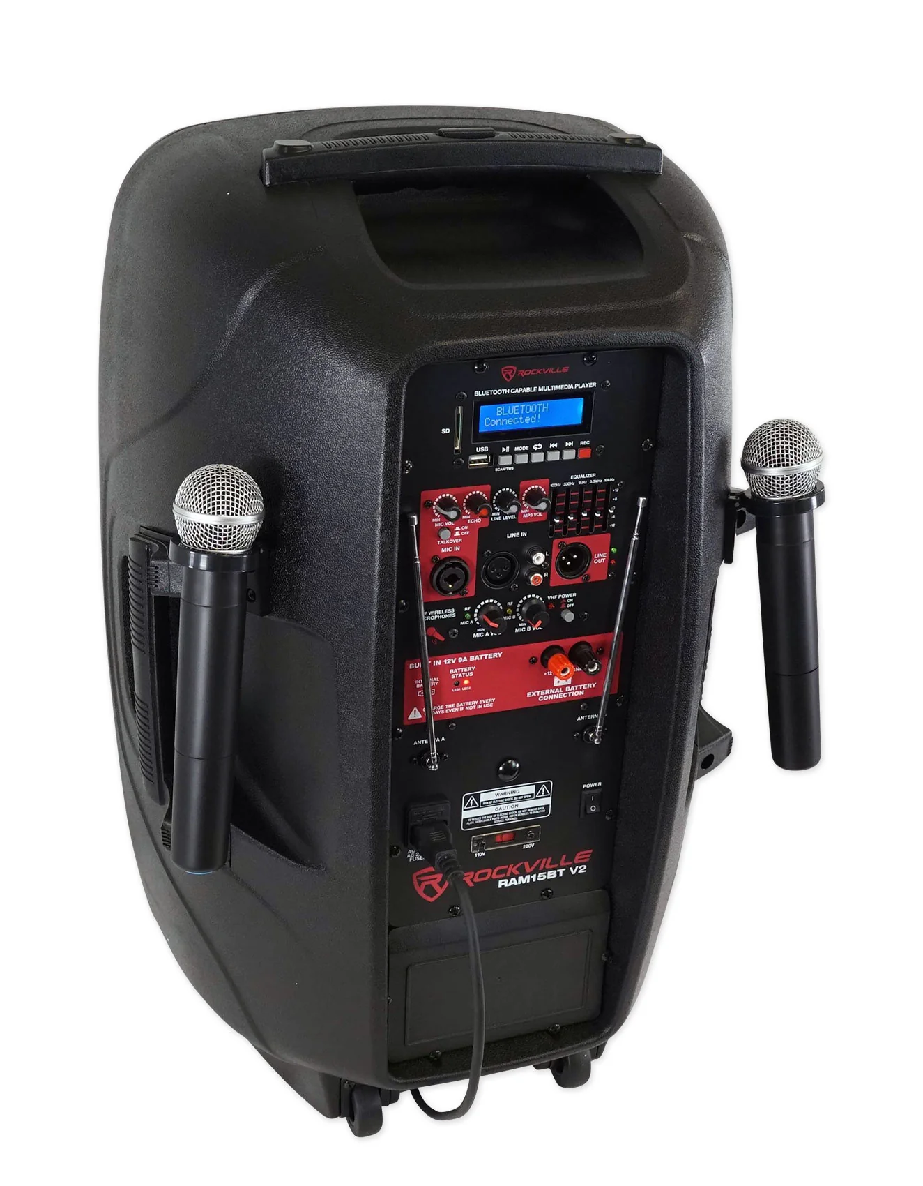 RAM15BT Rechargeable PA Speaker + RCA Cable Kit Bundle - Image 11