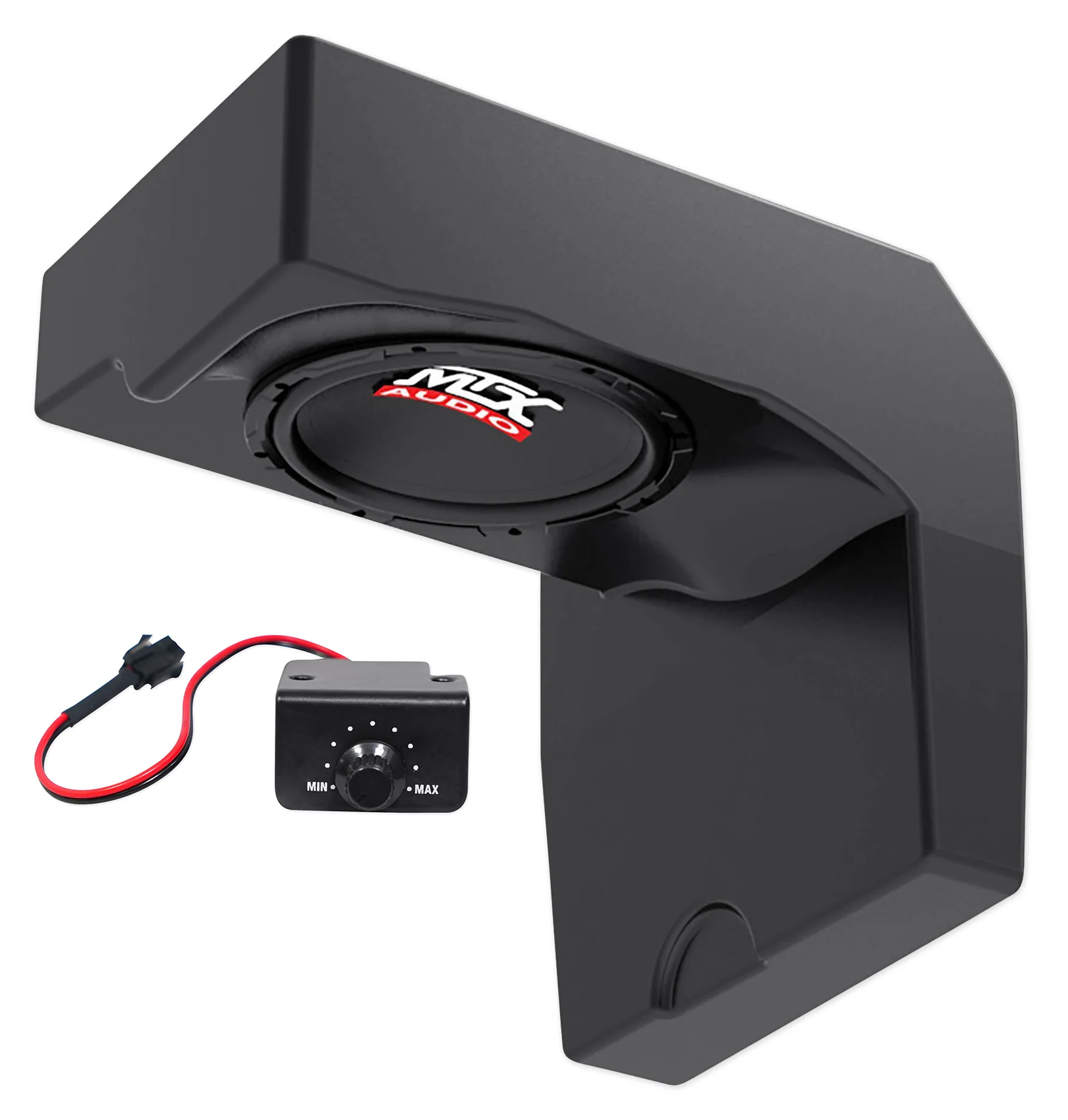 10" Powered Under-Seat MTX Subwoofer+Tower Speakers for 2014-2017 Polaris Ranger - Image 2