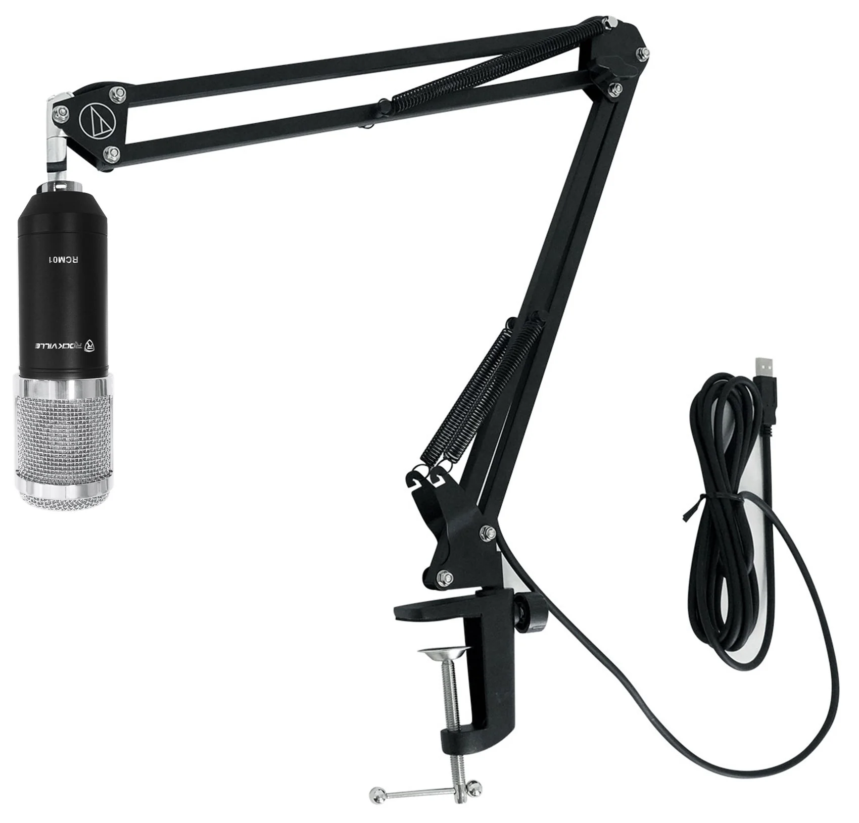 RCM01 Mic + Audio-Technica Boom Arm (Walnut) Bundle