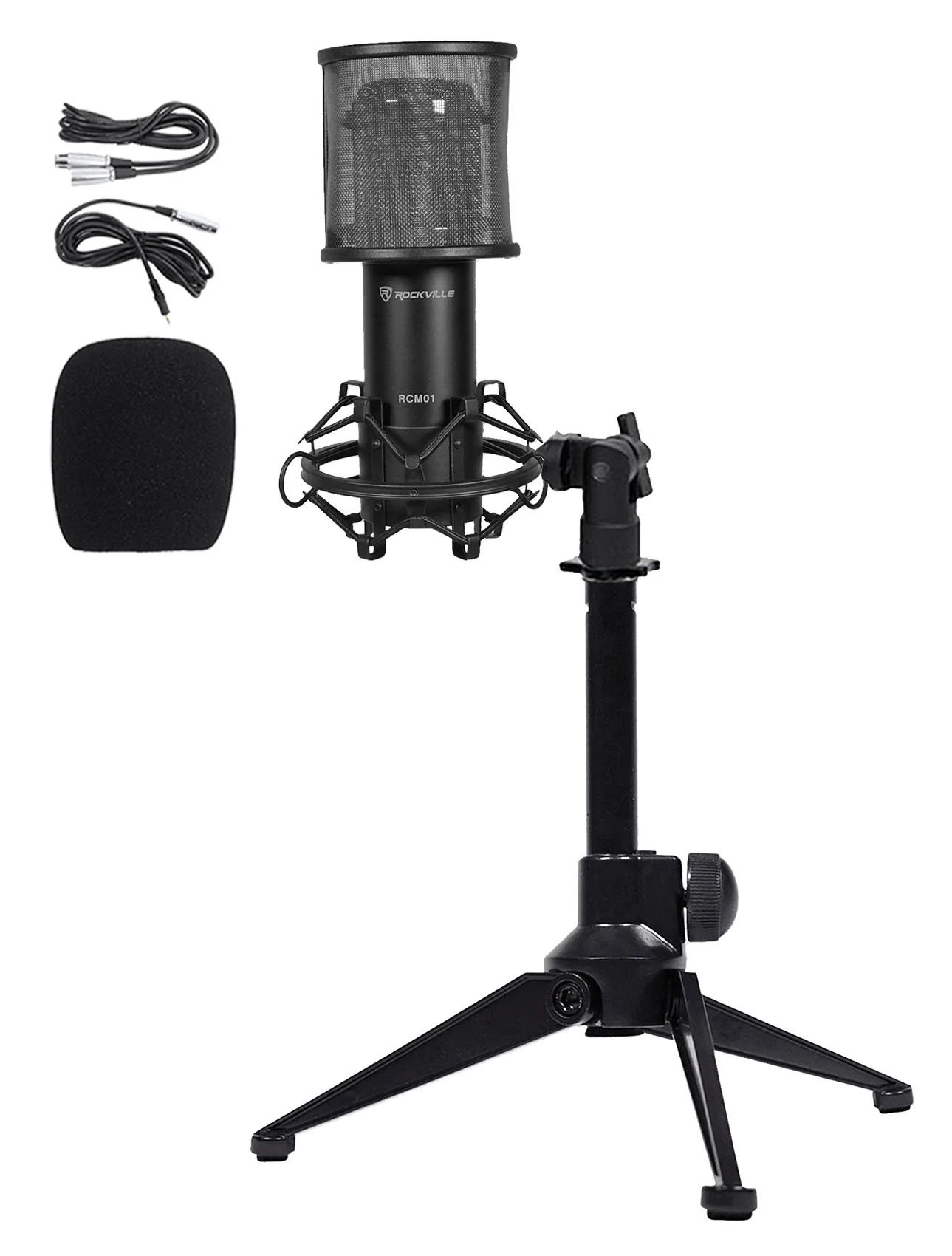RCM01 Condenser Microphone + RockPop Curve + RDTS Tripod Stand Bundle - Image 2