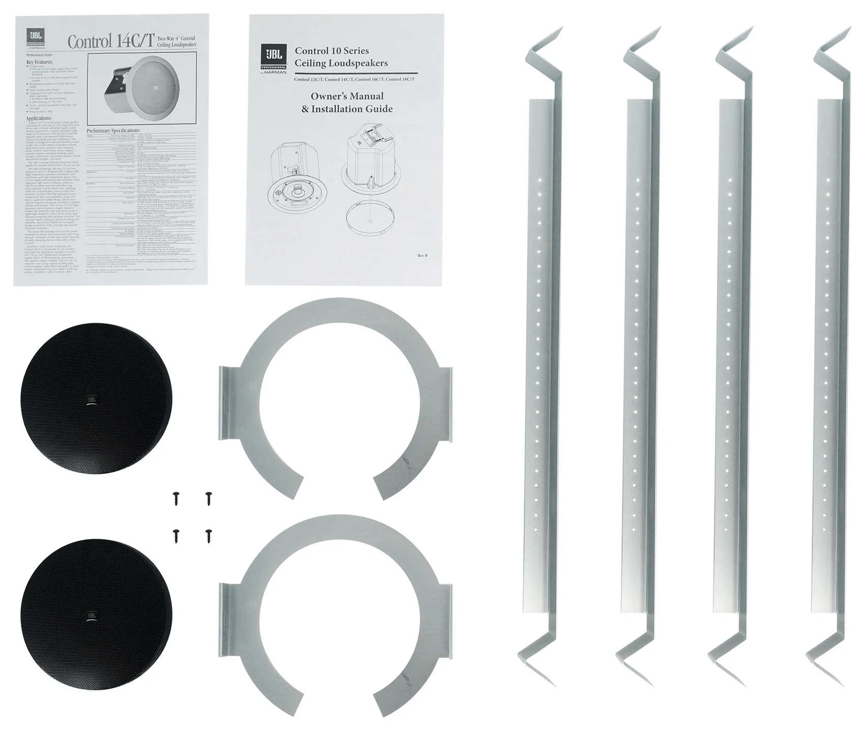 CONTROL 14C/T Black 6-Pack + RCS180-6 6-Zone 180W Amp Bundle - Image 2