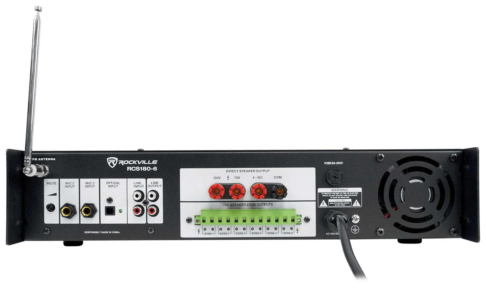 WET-5W White 4-Pack + CCL5T White 20-Pack + RCS180-6 6-Zone 180W Amp Bundle - Image 4