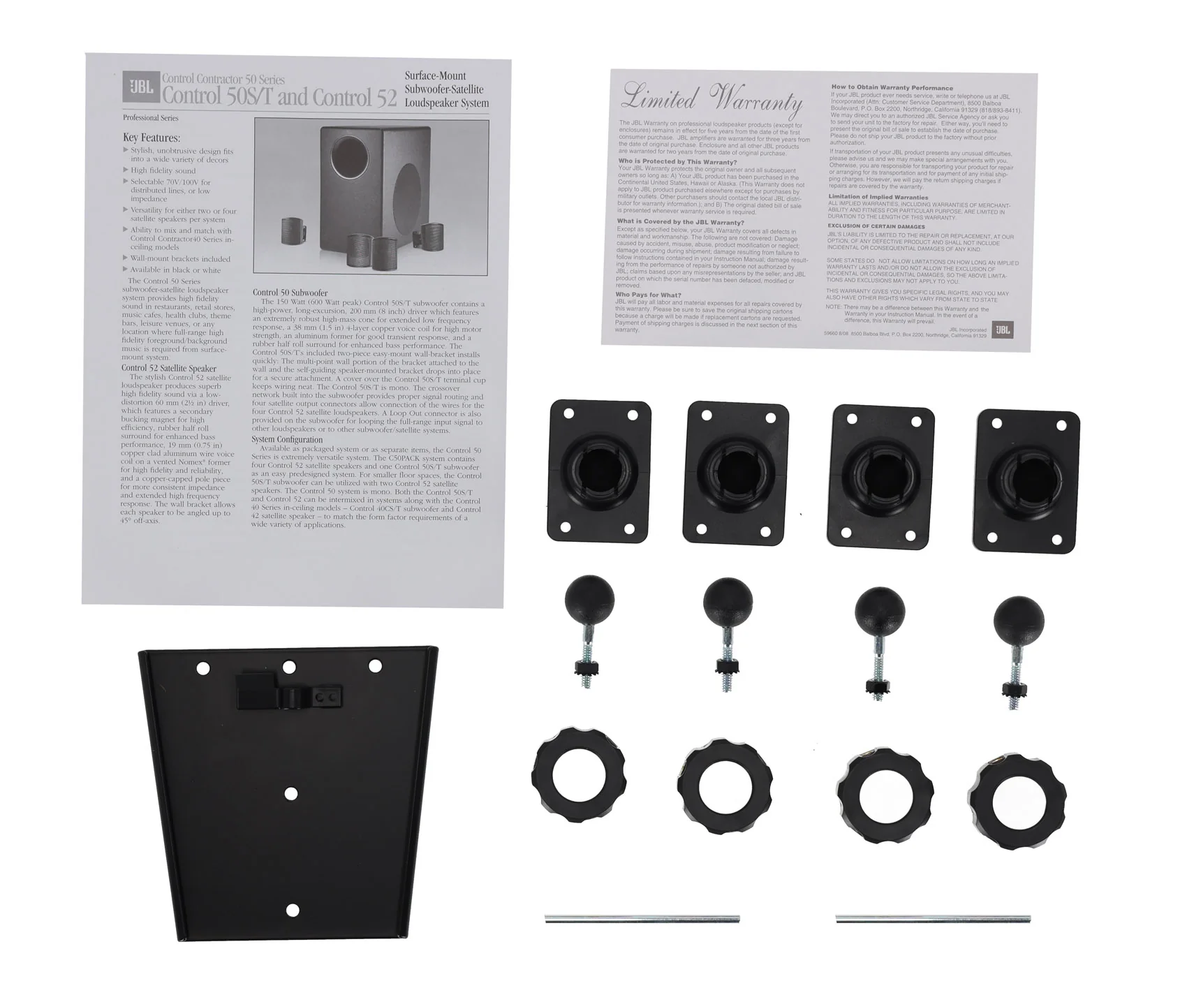 C50PACK Black + Control 16C/T Black 2-Pack + RCS180-6 180W Amp Bundle - Image 10