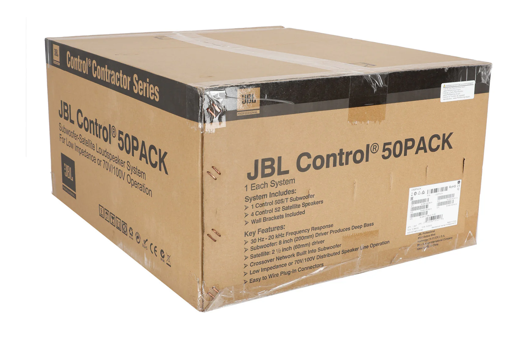 C50PACK Black + Control 16C/T Black 2-Pack + RCS180-6 180W Amp Bundle - Image 11