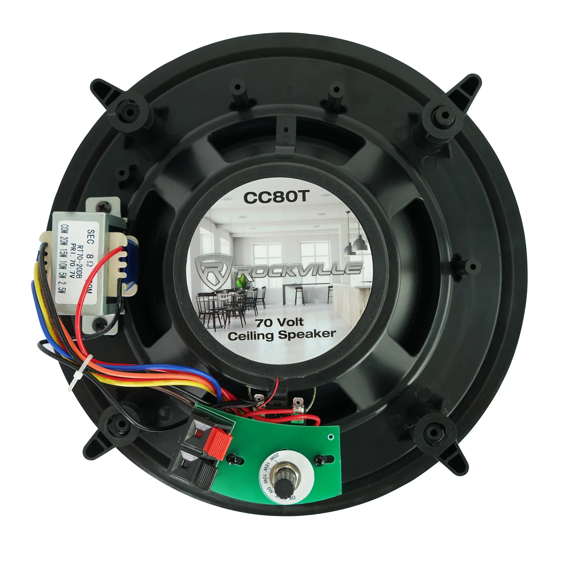 CC80T Black 20-Pack + RCS350-6 6-Zone 350W Amp Bundle - Image 13