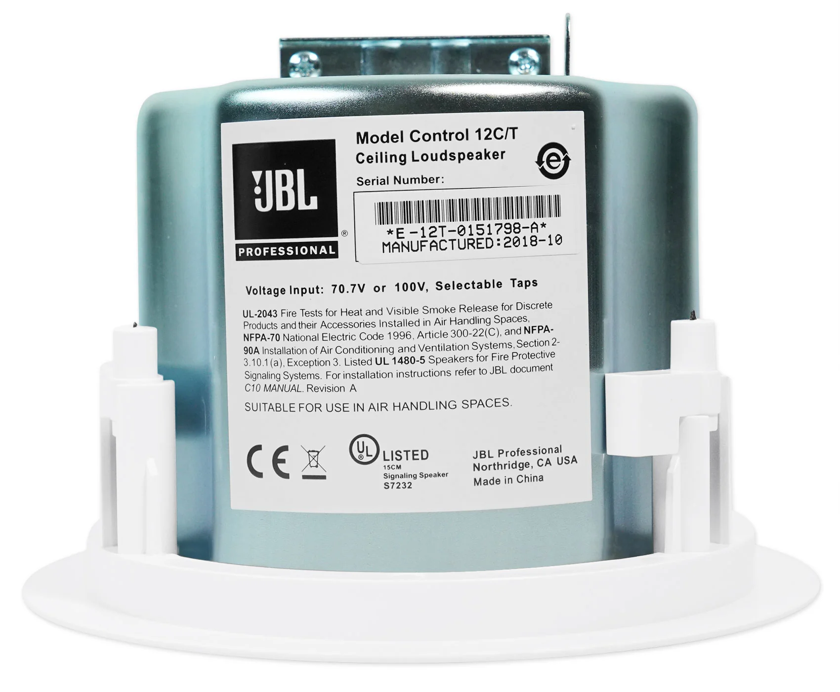 JBL Control 12C/T Ceiling Speakers 20-Pack + RCS350-6 Amplifier Bundle - Image 11