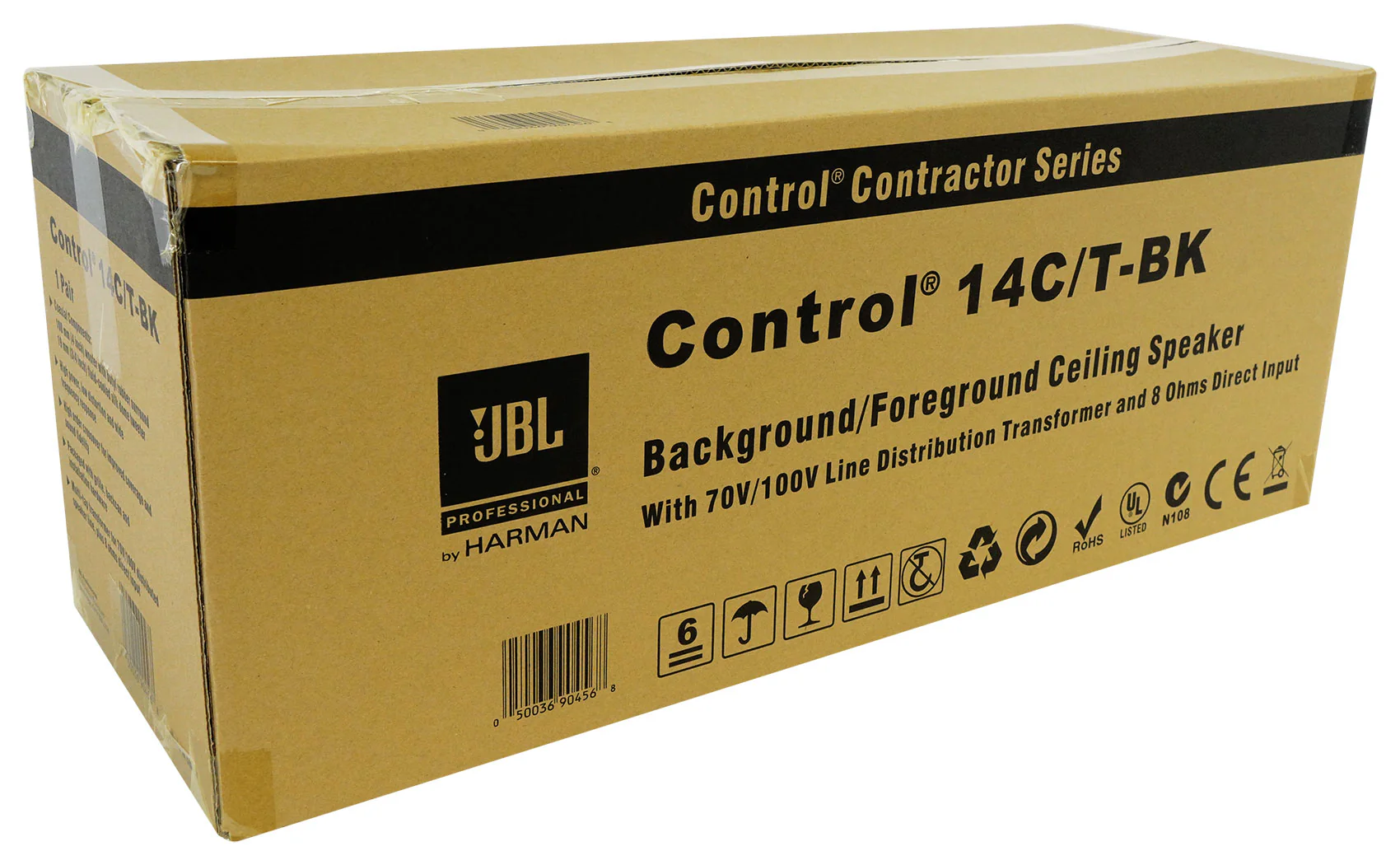 JBL Control 14C/T Black 10-Pack + RCS350-6 6-Zone 350W Amp Bundle - Image 4