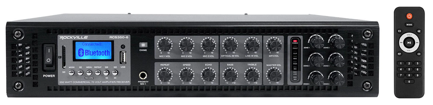 D4-70 Black 8-Pack + RCS350-6 6‑Zone Amplifier Bundle - Image 6
