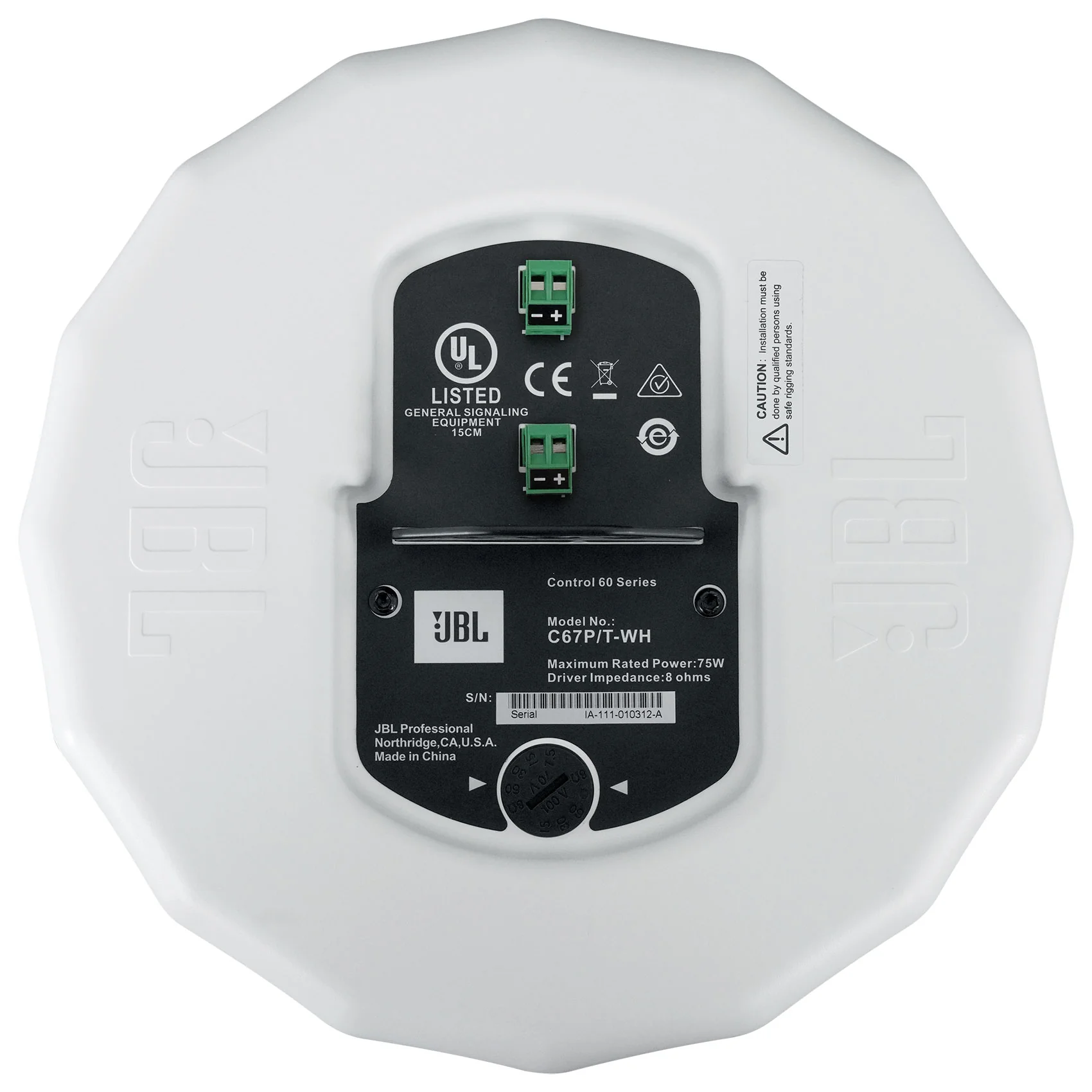 Control 67 P/T White 8-Pack + RCS650-6 Bundle - Image 13