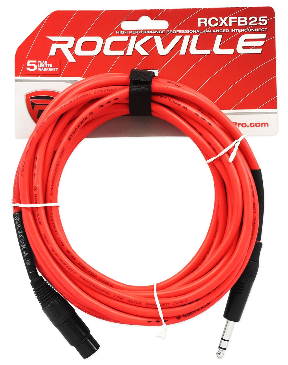 RCXFB25 25' XLR-F to TRS 4-Pack + Color Bundle - Image 6
