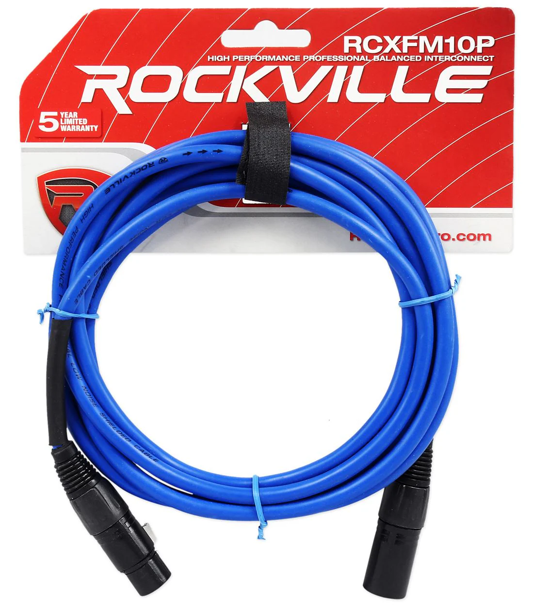 RCXFM10P 10' XLR 2-Pack Red/Blue Bundle - Image 3