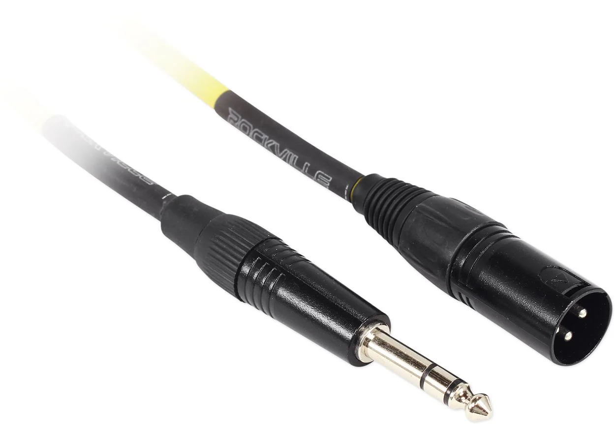 REAN XLR Male to 1/4" TRS 20' Cables 4-Pack (4 Colors) Bundle - Image 7