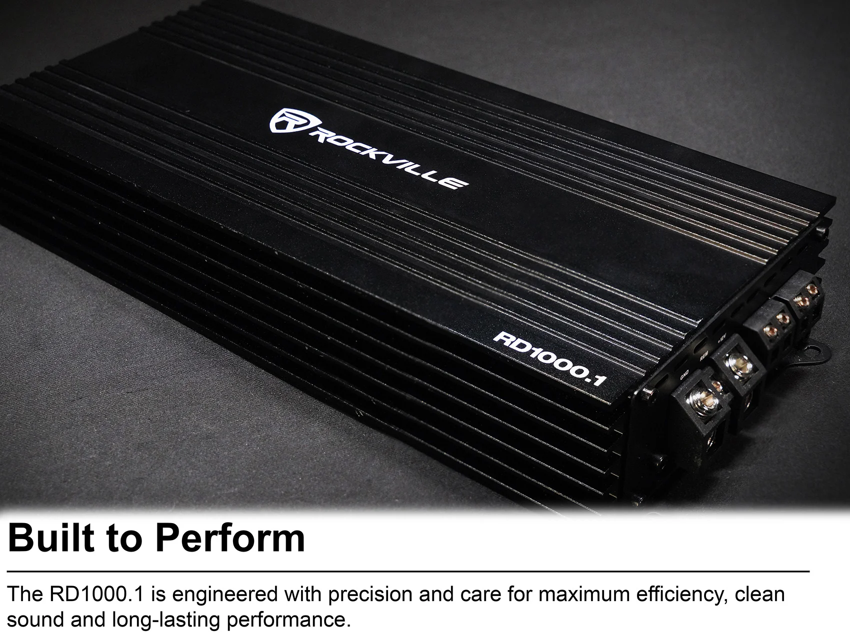 RD1000.1 Mono Amplifier + 4 Gauge Amp Wiring Kit Bundle - Image 13