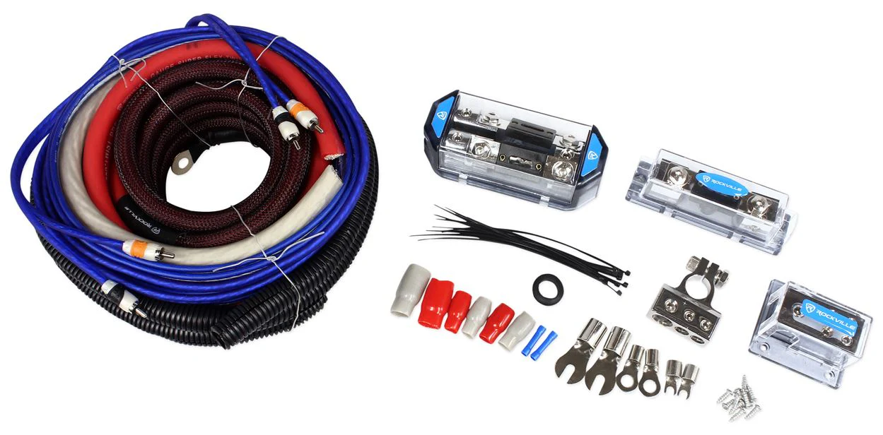 Dual Amp Install Kit + 2 Farad Power Capacitor Bundle - Image 2