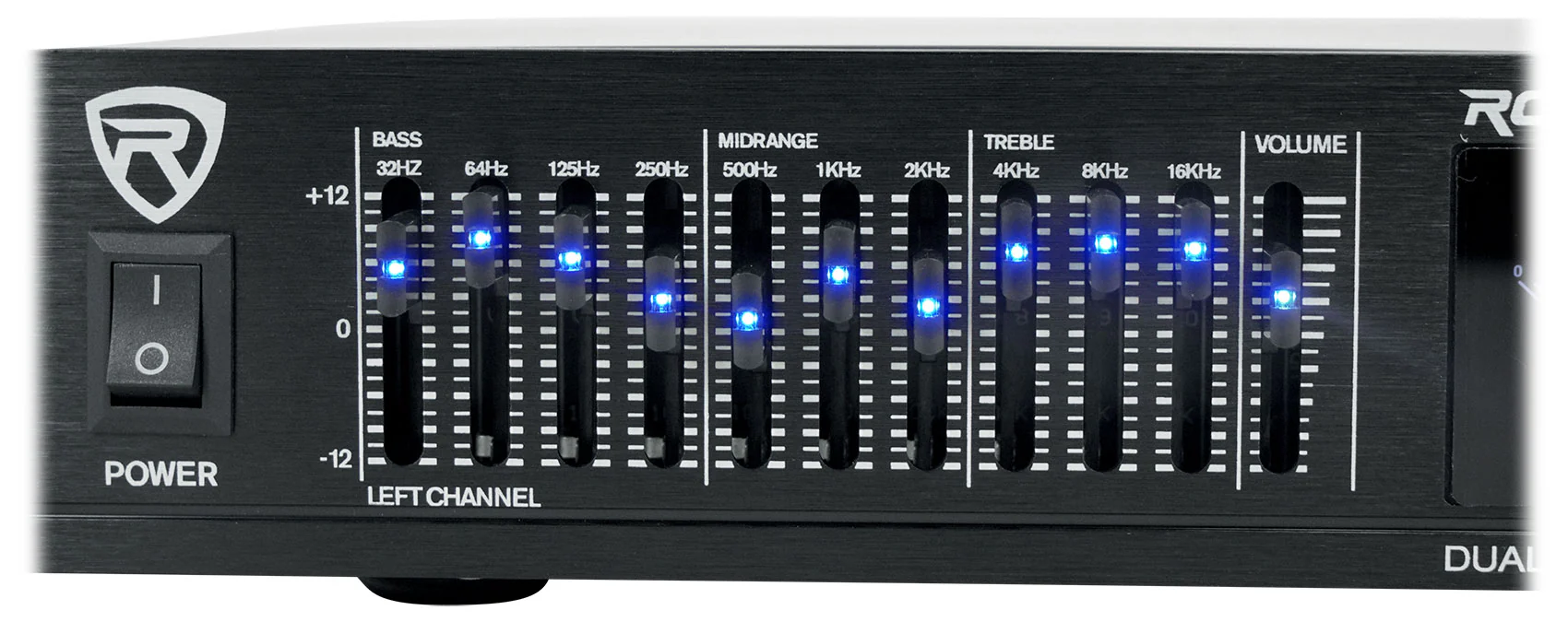 REQ20 Dual 10-Band EQ + RCDR10B 10' Dual RCA Cable Bundle - Image 9