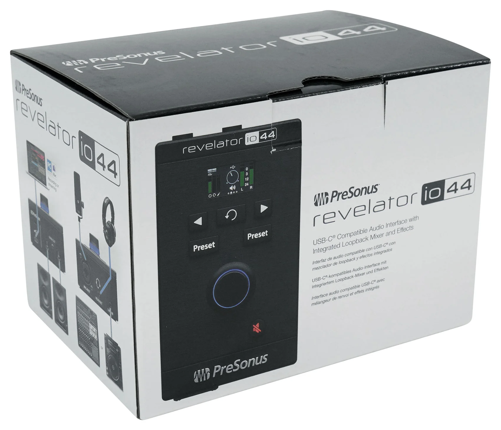 Presonus Revelator io44 USB Audio Recording Interface Mixer/Effects+Headphones - Image 17