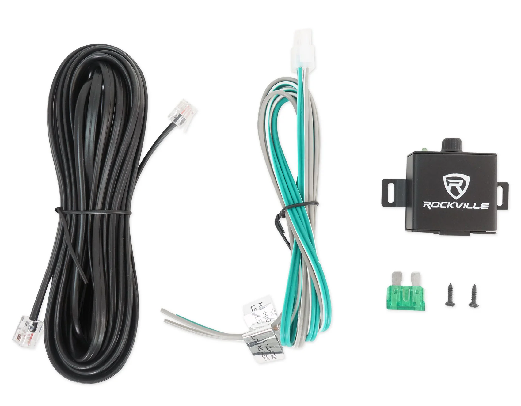 Dual 12" Slim Powered Sub + 8 Gauge Amp Kit Bundle - Image 2