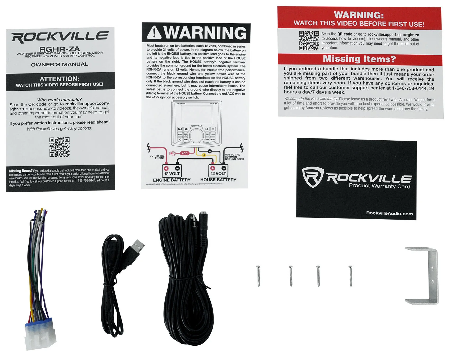 4 Zone Marine Receiver + 6.5" Black Coaxials 4-Pack Bundle - Image 18