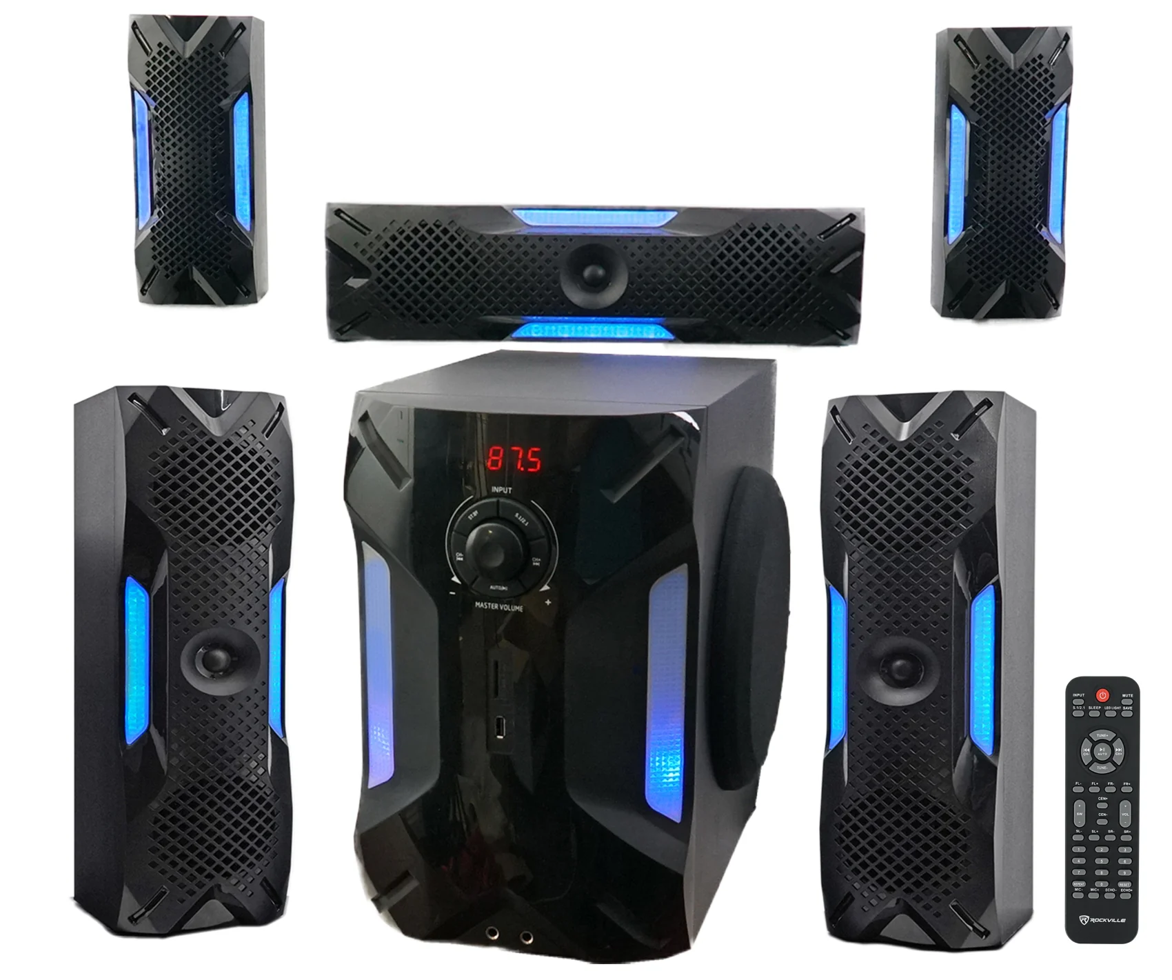 RKI60 Dual UHF Mics + HTS56 5.1 Home Theater Bundle - Image 16