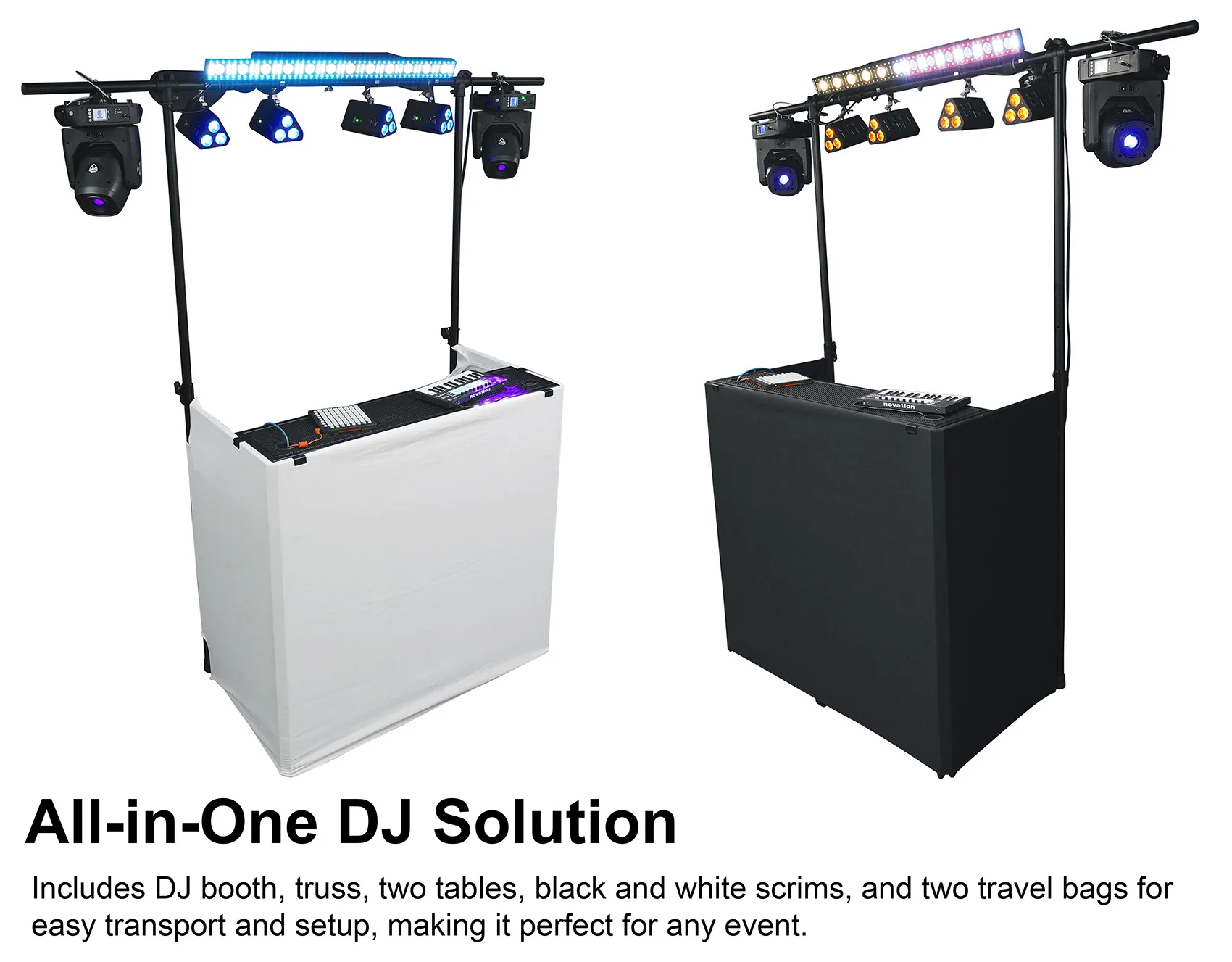 ROCKBOOTH TRUSS DJ Booth + BATTERY PAR 50 White 2-Pack Bundle - Image 17