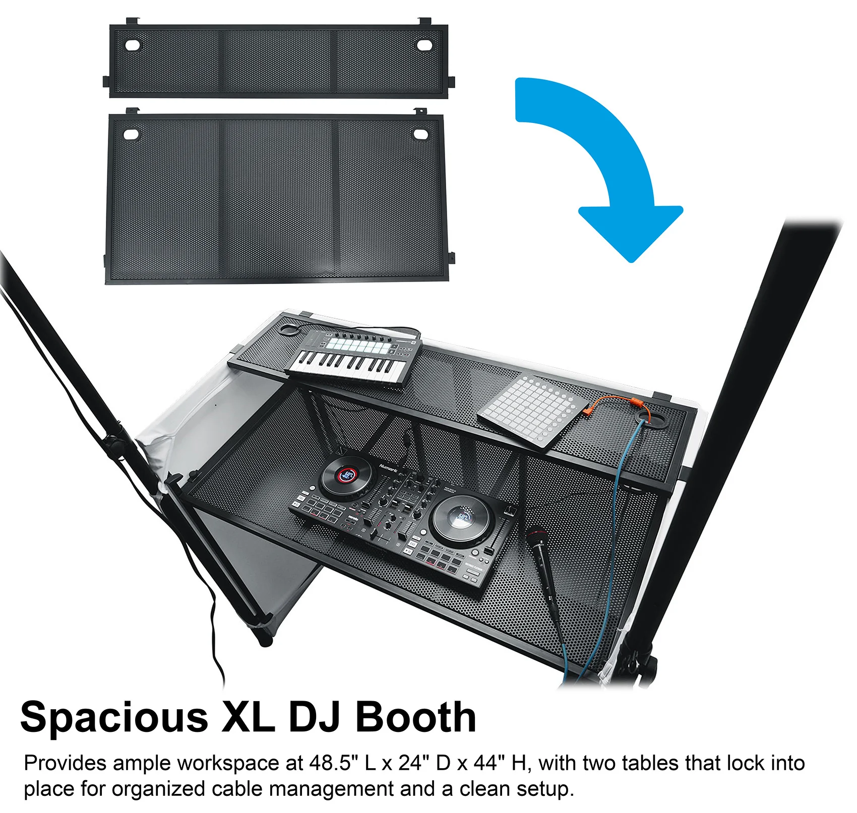 ROCKBOOTH TRUSS DJ Booth + BATTERY PAR 50 White 2-Pack Bundle - Image 19