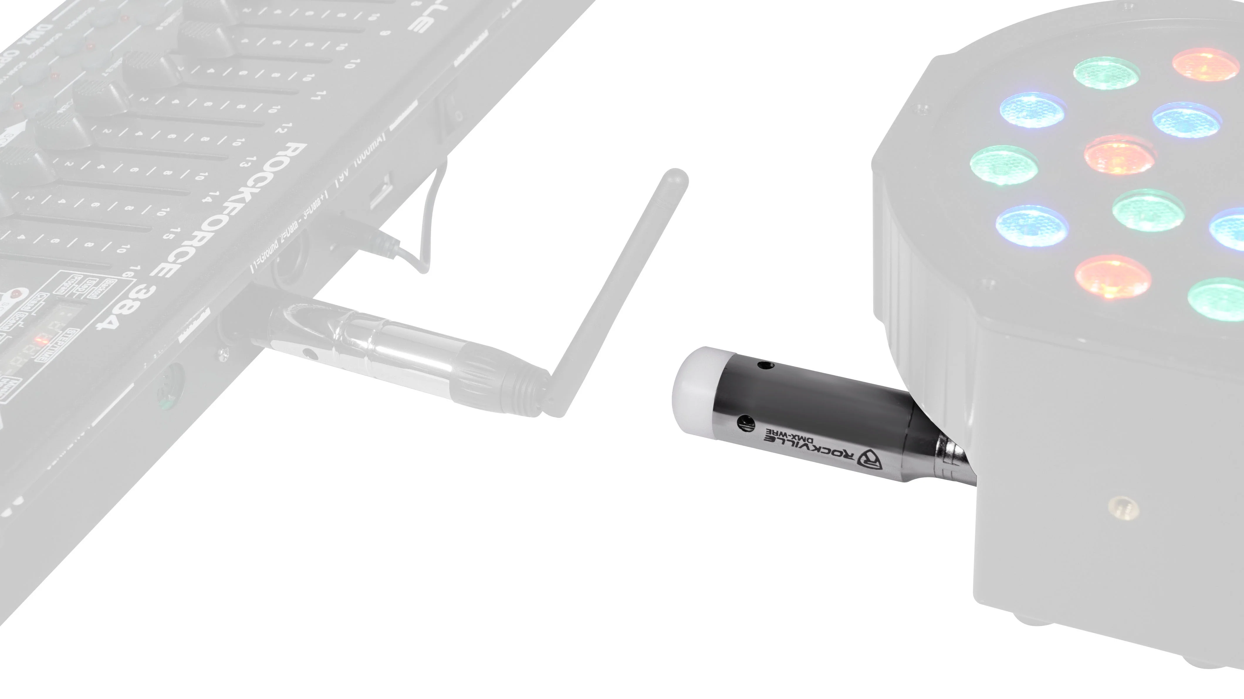 ROCKFORCE 192 + DMX-WTR + DMX-WRE + RockPAR50 12-Pack Bundle - Image 3