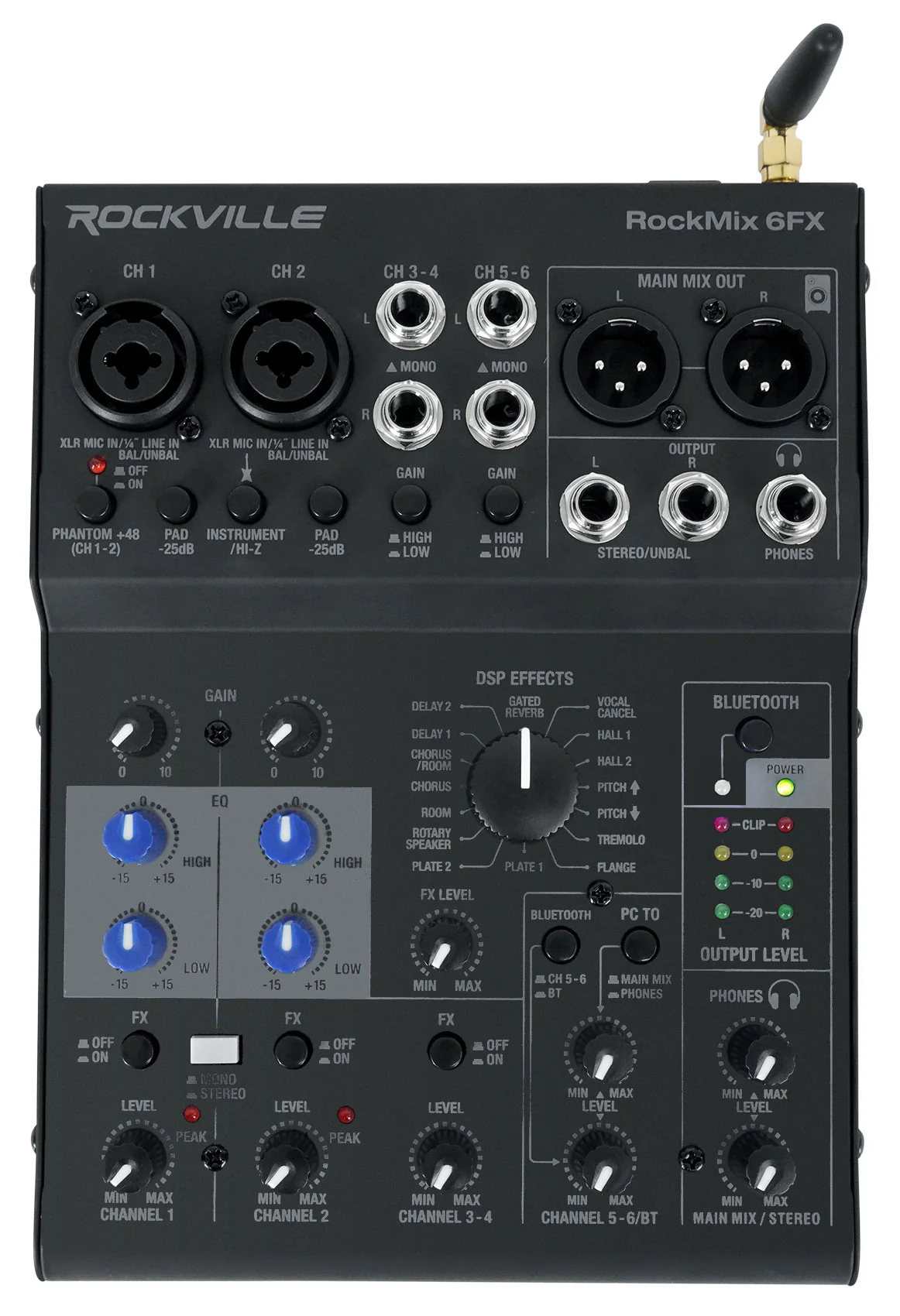 RockMix 6FX + (2) RMC-XLR Bundle - Image 4