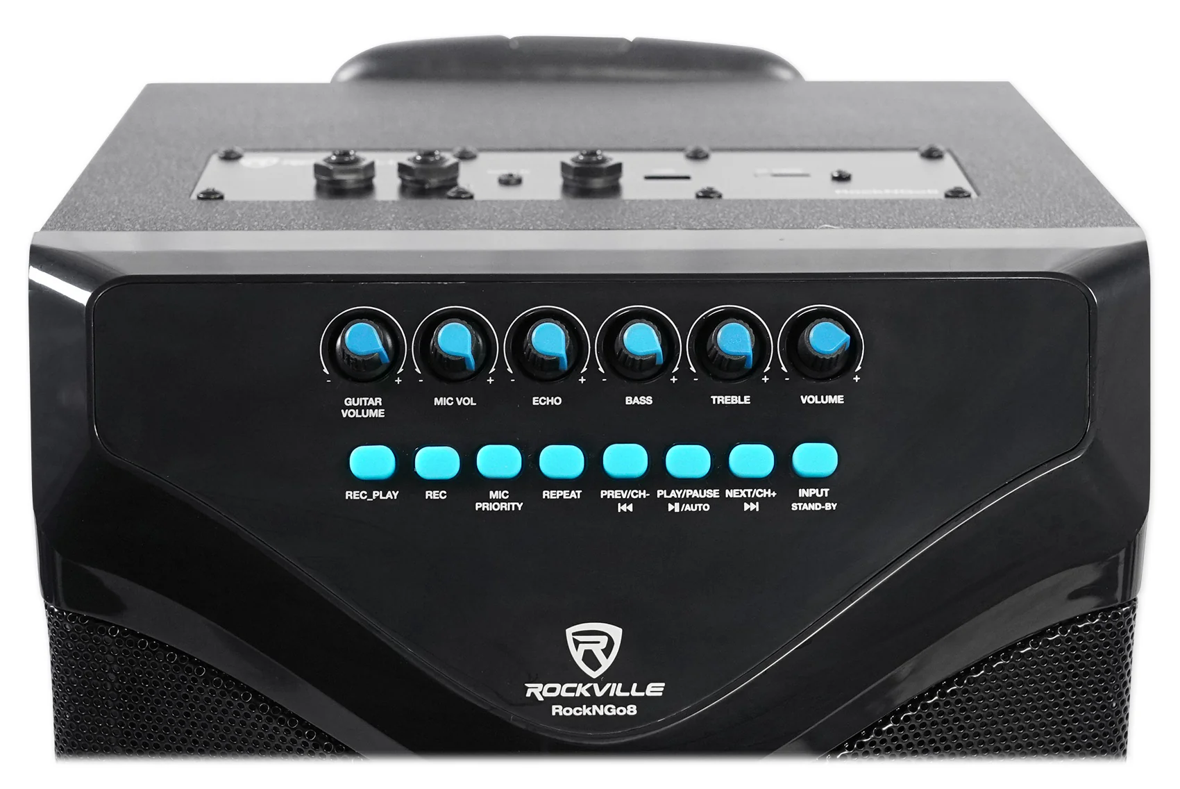 ROCKnGo 8 Portable Karaoke Speaker + Wireless Microphone Bundle - Image 6