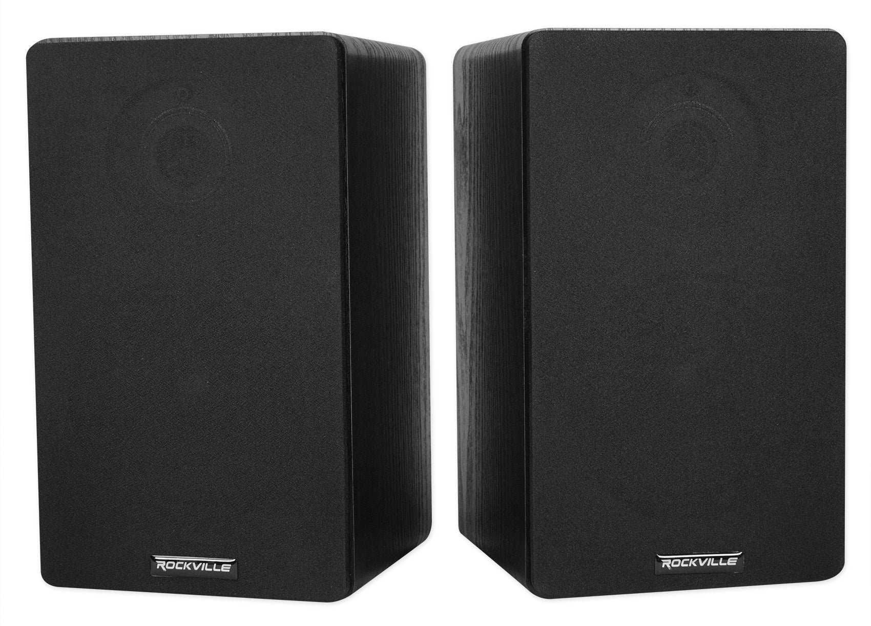 RockShelf 58B Black 2-Pack + RHT28 28" Speaker Stands Bundle - Image 5