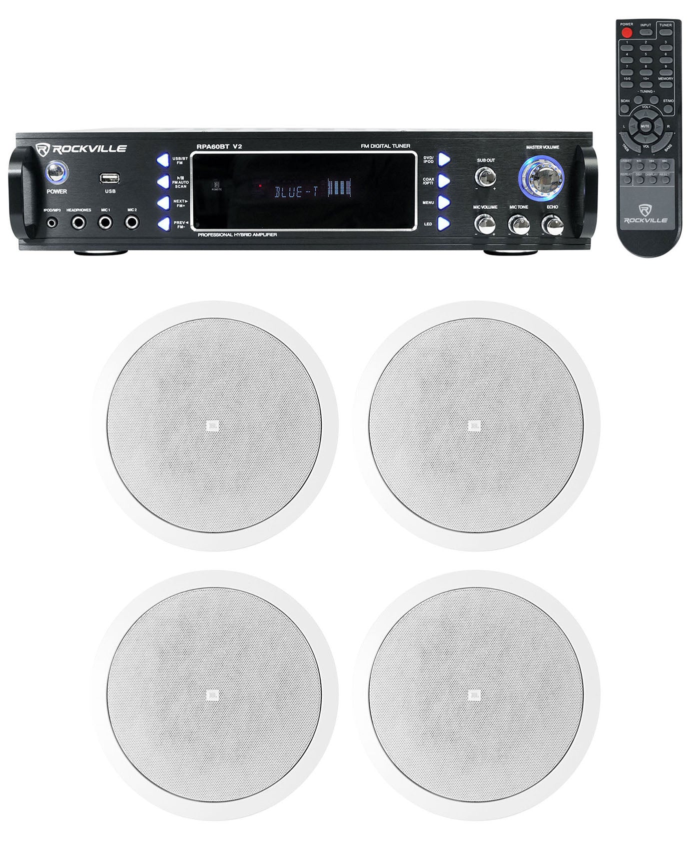 RPA60BT + Control 26C White 4-Pack Bundle